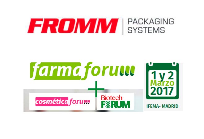 FROMM PACKAGING SYSTEMS estará presente en la cuarta edición de FARMAFORUM