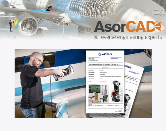 ASORCAD: El Escáner 3d De Creaform Handyscan 3d Ahora Certificado Por Airbus