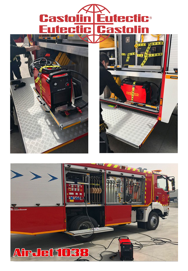 CASTOLIN: Equipa con máquinas de corte por plasma a los camiones de bomberos de la Comunidad de Madrid