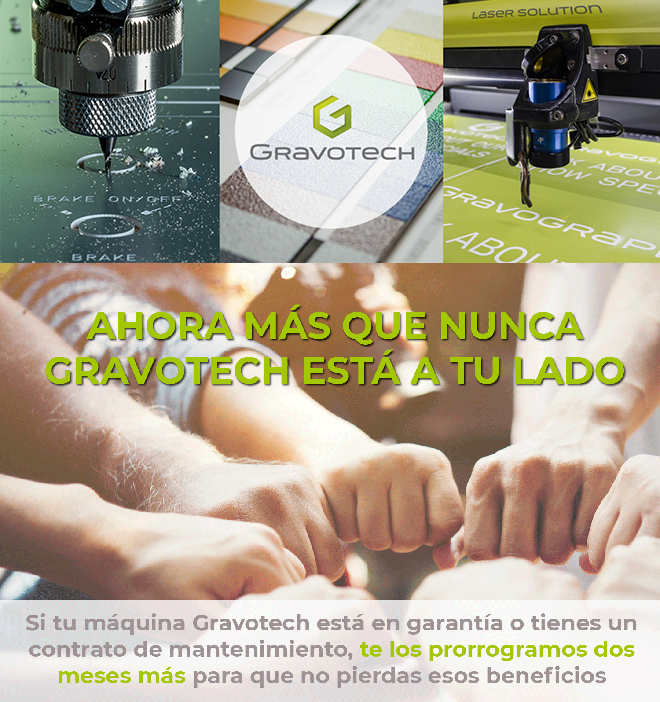 GRAVOTECH ofrece una ampliación de garantía de sus máquinas de dos meses
