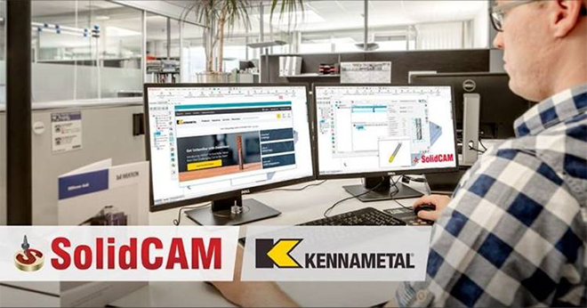 Integración de herramientas de corte de Kennametal en SolidCAM.
