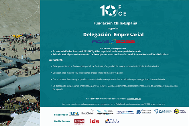 Fundación Chile-España organiza Delegación Empresarial a FIDAE 2022