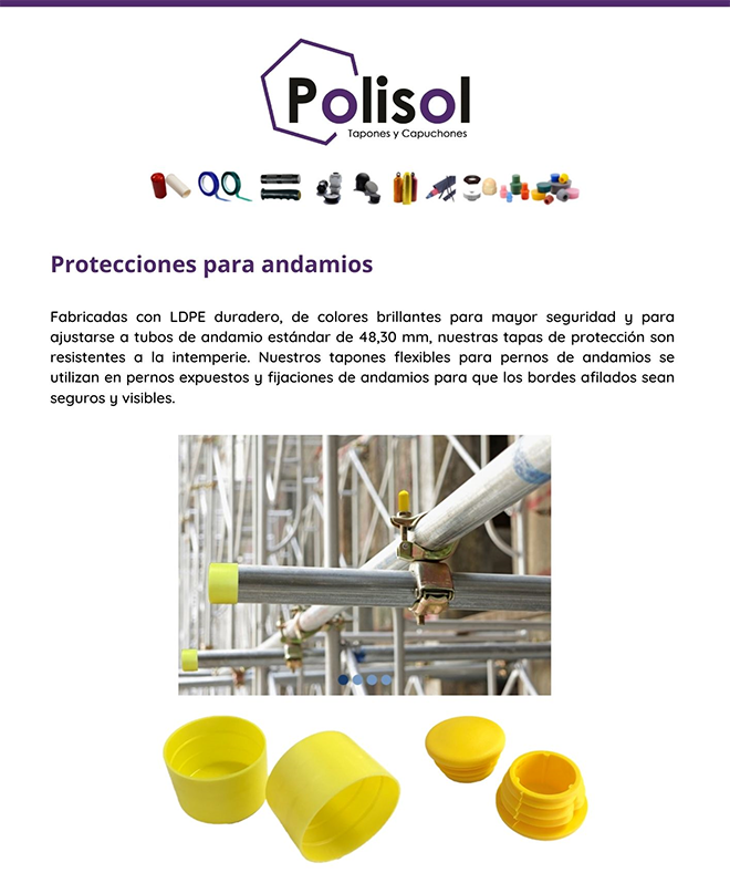 POLISOL Plasticos: Protecciones para andamios