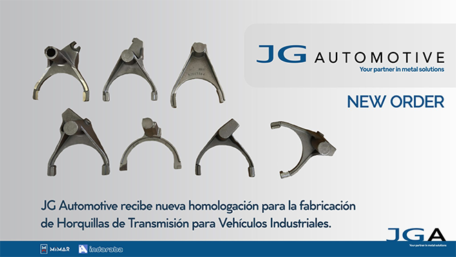 JG Automotive recibe nueva homologación para la fabricación de Horquillas de Transmisión para Vehículos Industriales