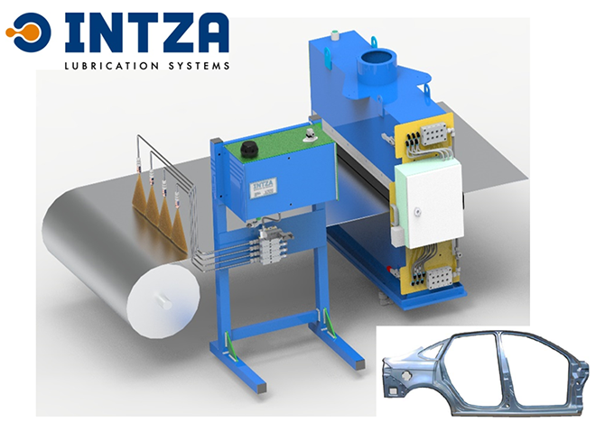 INTZA Lubrication Systems: Equipos de pulverización para la industria metalúrgica, proyección sin aire