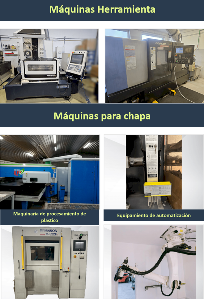 GINDUMAC: Máquinas Herramienta usadas, Máquinas para chapa y plástico