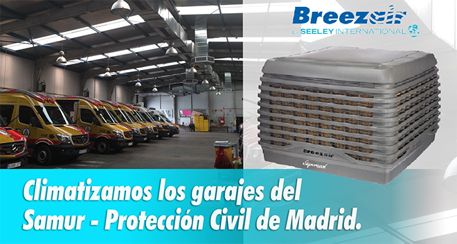 AUSTRALAIR Ecoclimatizacion: Climatizamos los garajes del Samur - Protección Civil de Madrid con equipos Breezair