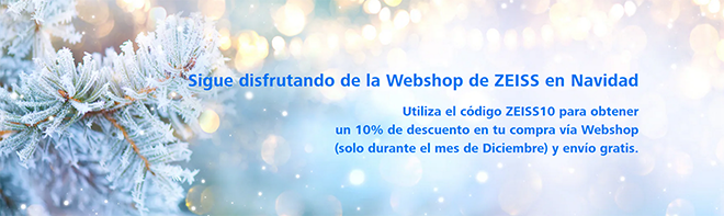 Sigue disfrutando de la Webshop de ZEISS en Navidad