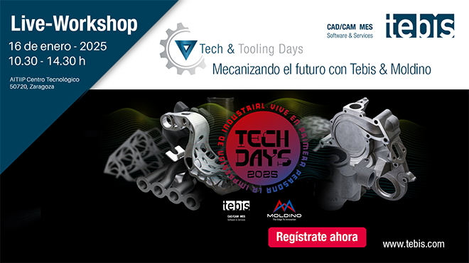 Tebis y Moldino presentan los Tech & Tooling Days dentro de los AITIIP Tech Days, en Zaragoza