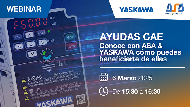 Yaskawa y ASA-Innovantia organizan un webinar sobre ayudas CAE y automatización para impulsar la eficiencia energética en la industria 